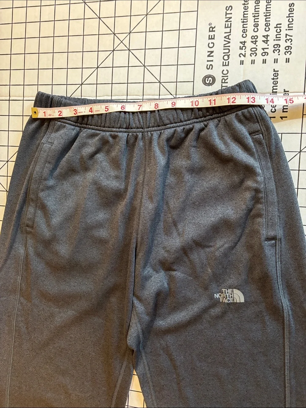 The North Face Men’s Small Dark Gray Sweat Pants with Logo